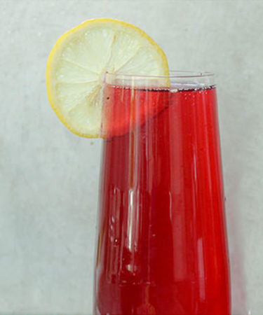 The Hibiscus French 75 Recipe